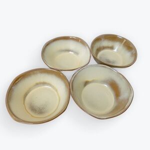 Frankcoma Coupe Soup Bowls Westwind Brown/Cream Set of Four 5XL